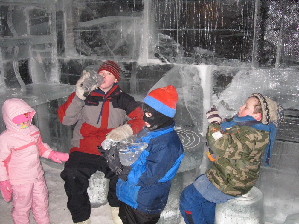 Fairbanks kids at the world ice art championships