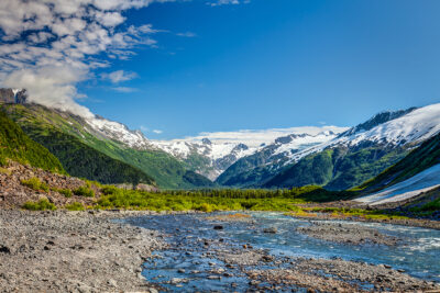 Byron Glacier in Alaska