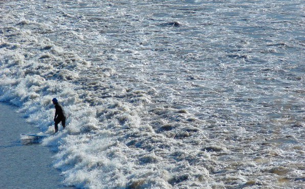 Surfing on Turnagain Arm