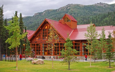 Exterior view of the Denali Princess Wilderness Lodge