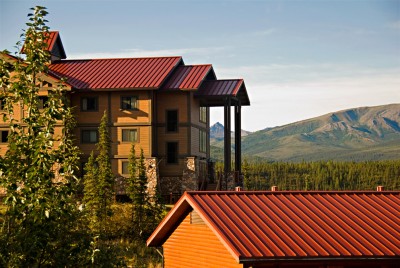 Exterior view of the Denali Princess Wilderness Lodge