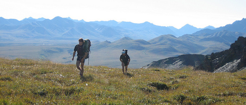 Backpackers in Alaska