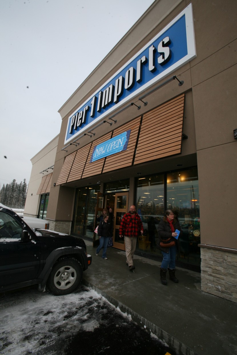 during the Pier 1 Imports grand opening celebration at their farthest North location in Fairbanks, Alaska Monday, October 29, 2012. (photo by Eric Engman for Pier 1 Imports)