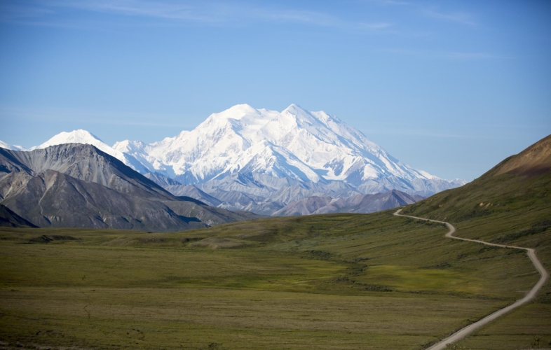 &quot;The Great One&quot;, Denali, inside the park and the park road