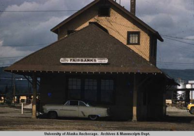 The Fairbanks Rail Depot in 1959.