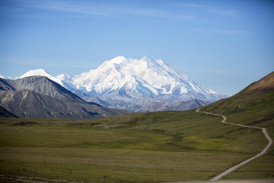 Denali, the tallest mountain in North America, seen within Denali National Park